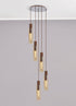 Brooks Slim Round Pendant 5 Light